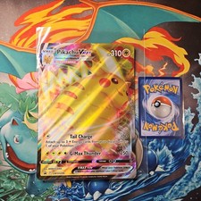 Pokemon Jumbo Card Pikachu VMAX SWSH286 Black Star Promo Full Art Rare Holo TCG