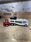 MINI TONKA RED TRUCK CAR CARRIER WHITE CARRIER NO CARS VINTAGE Flying Tiger Logo
