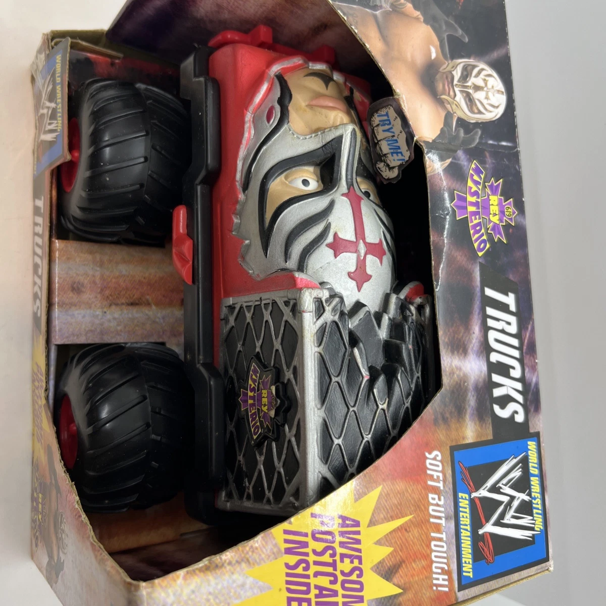WWE Trucks Rey Mysterio Jr Electronic Talking Truck 2006 Wrestling Toy Works