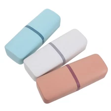3 PCS Travel Toothbrush Case for Traveling and Toothpaste Holder