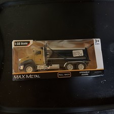 Camión volquete Die Cast Max puertas metálicas abiertas Max metal