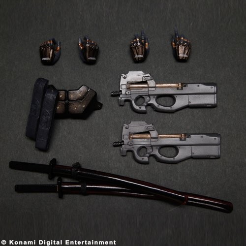 Square Enix Play Arts Kai Metal Gear Solid 2 SONS OF LIBERTY Solidus Snake NUOVO - Foto 5 di 6