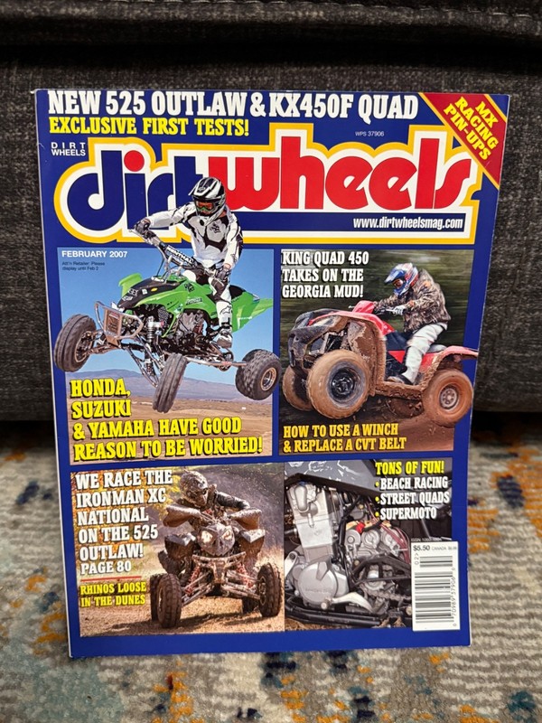 Dirt Wheels Magazine February 2007; 4 x 4's, ATV, quads four wheelers Honda