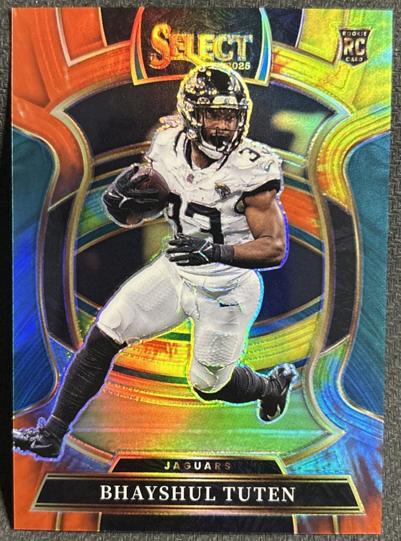 2025 Panini Select Bhayshul Tuten Concourse Tie Dye /25 #29 Jaguars