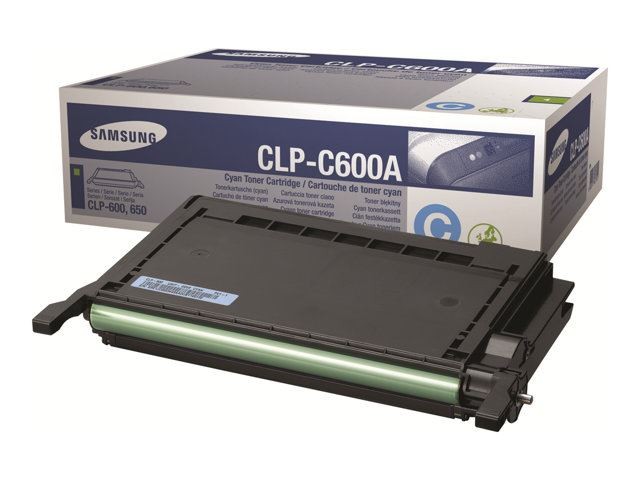 Toner original Samsung CLP-C600A cyan cartouche laser CLP-C600A/ELS ST878A