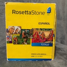Rosetta Stone Spanish Latin America Level 1-5 Totale Version 4 Box Set V4