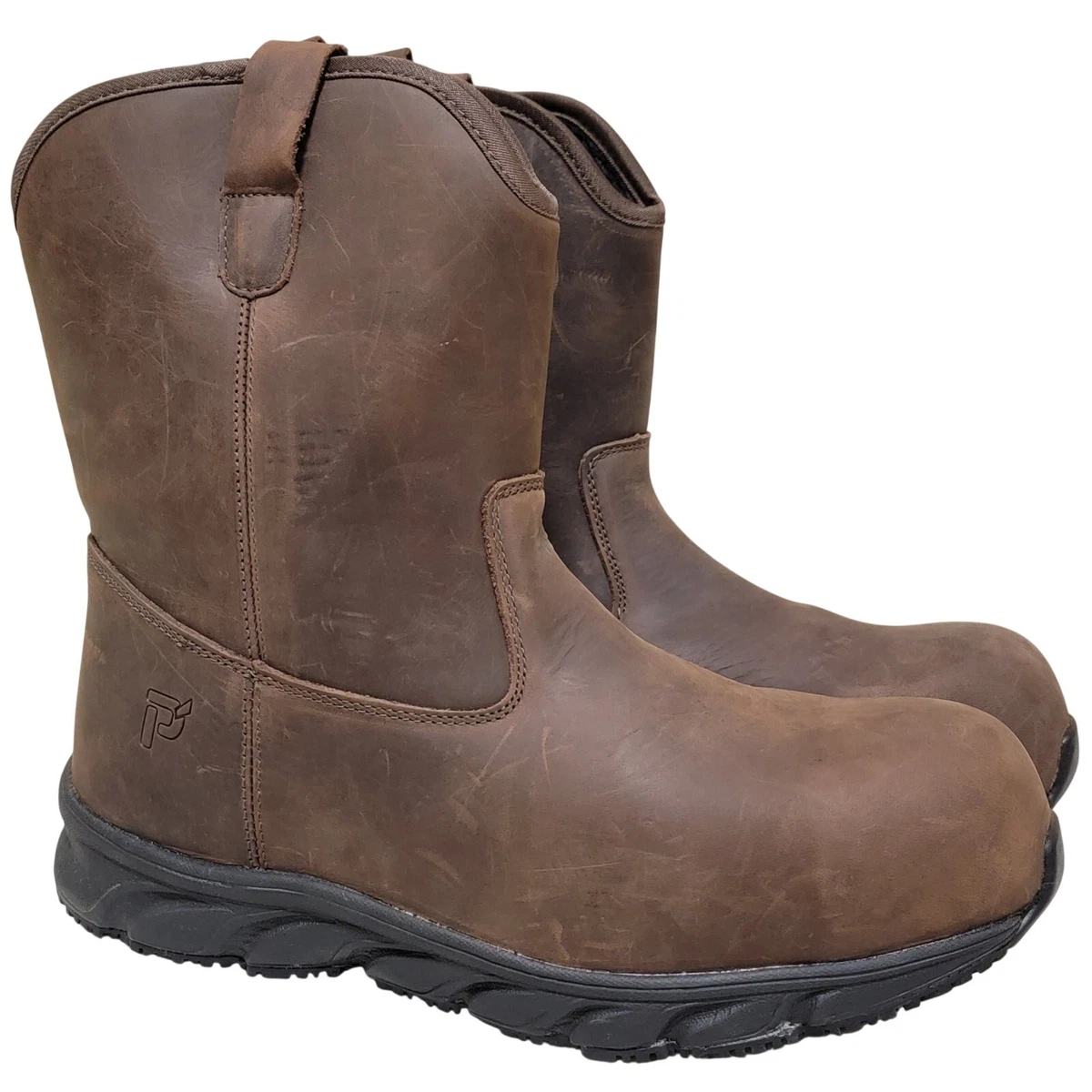 Propet Mens Sentry Work Boots US 8 XX (5E) Brown Composite Toe Waterproof NWOB 14562 Men main image 2