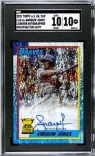 2021 Topps All-Star Rookie Cup Andruw Jones Legend Auto Holofractor /99 SGC 10