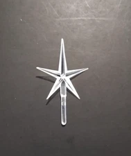 Medium Clear Star For Ceramic Christmas tree