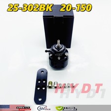 Aem Universal Adjustable Black Fuel Pressure Regulator 25-302bk 20-150 Psi Usa