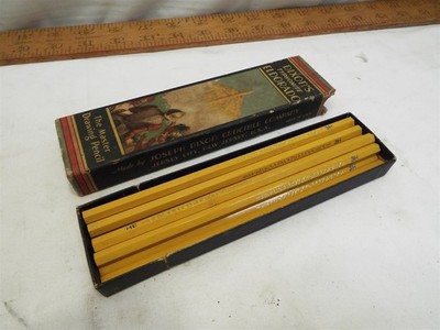 10 Vintage Dixon's Typhonite 3H Eldorado Pencils in Box Conquistador Graphics
