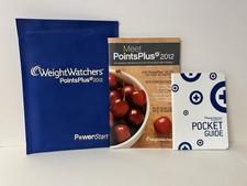 Weight Watchers PointsPlus 2012 Pocket Guide Welcome Booklet Bag LIKE NEW