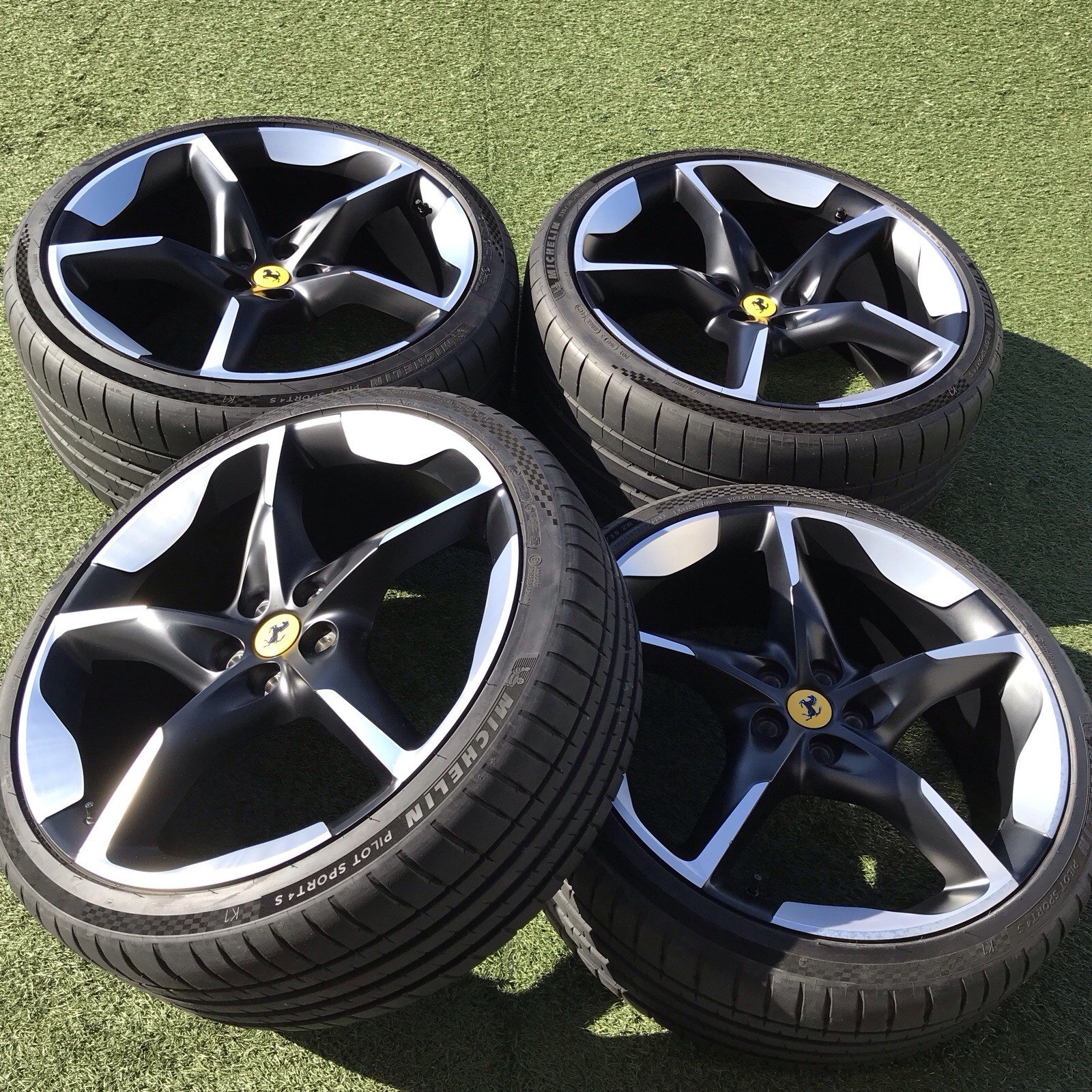22 23 FERRARI PUROSANGUE RIMS TIRES TPMS OEM GENUINE STOCK SET 4 983058