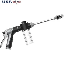 Foam Sprayer Adjustable Nozzle Soap Dispenser Water Gun Leak Proof 2 in 1 Design