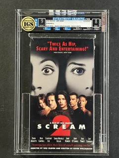 Scream 2 VHS Movie Wes Craven IGS 9 MINT Box 8 NM Seal
