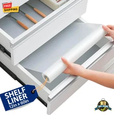 Non-Slip Shelf Liner Roll Waterproof Drawer Cabinet Cupboard Liner Mat