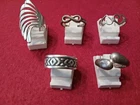 Lot of 5 Vintage Sterling Silver Rings. Various Sizes.  17.8 Grams.