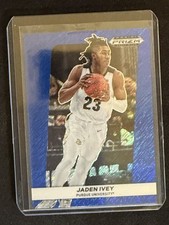2022 Panini Prizm  #FB-JI Jaden Ivey Flashback Prizms Blue Shimmer #/19