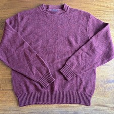 Vintage 1980s Burgundy Jantzen knit sweater, Men’s Size Large Made In USA A019
