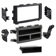 Metra 99-7819 - Double DIN Matte Black Stereo Dash Kit with Optional Storage