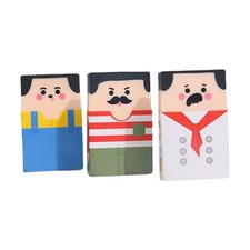 Funny Baldness Men Erasers Easy Erasing Pencil Eraser for School Office Supplies