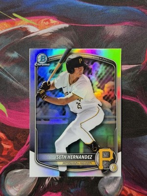 2025 Bowman Draft Seth Hernandez Image Variation Batting Refractor Pirates BDC25