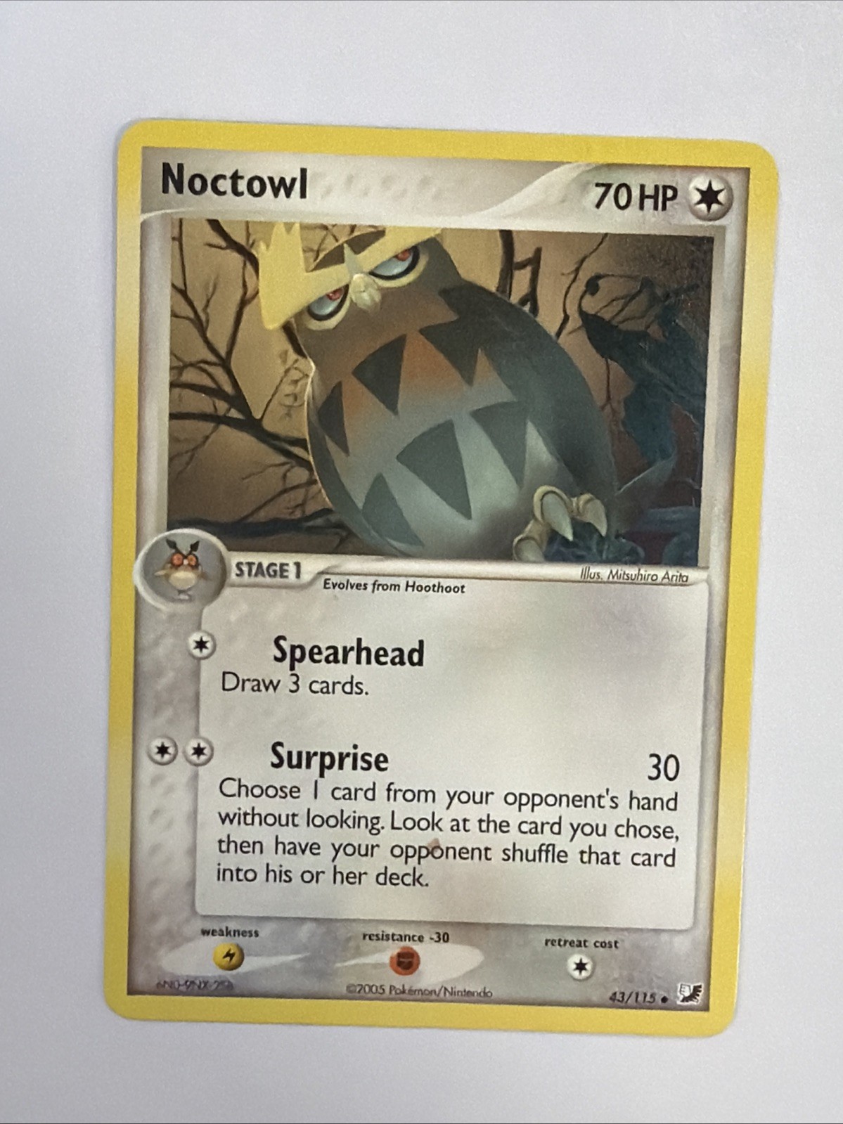 Noctowl 43/115 Pokemon - EX Unseen Forces