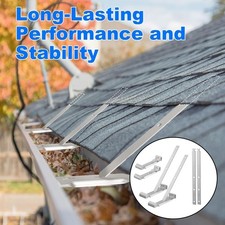 5 inch Aluminum Roof Gutter Hanger with Screws Mounting Brackets with Straps