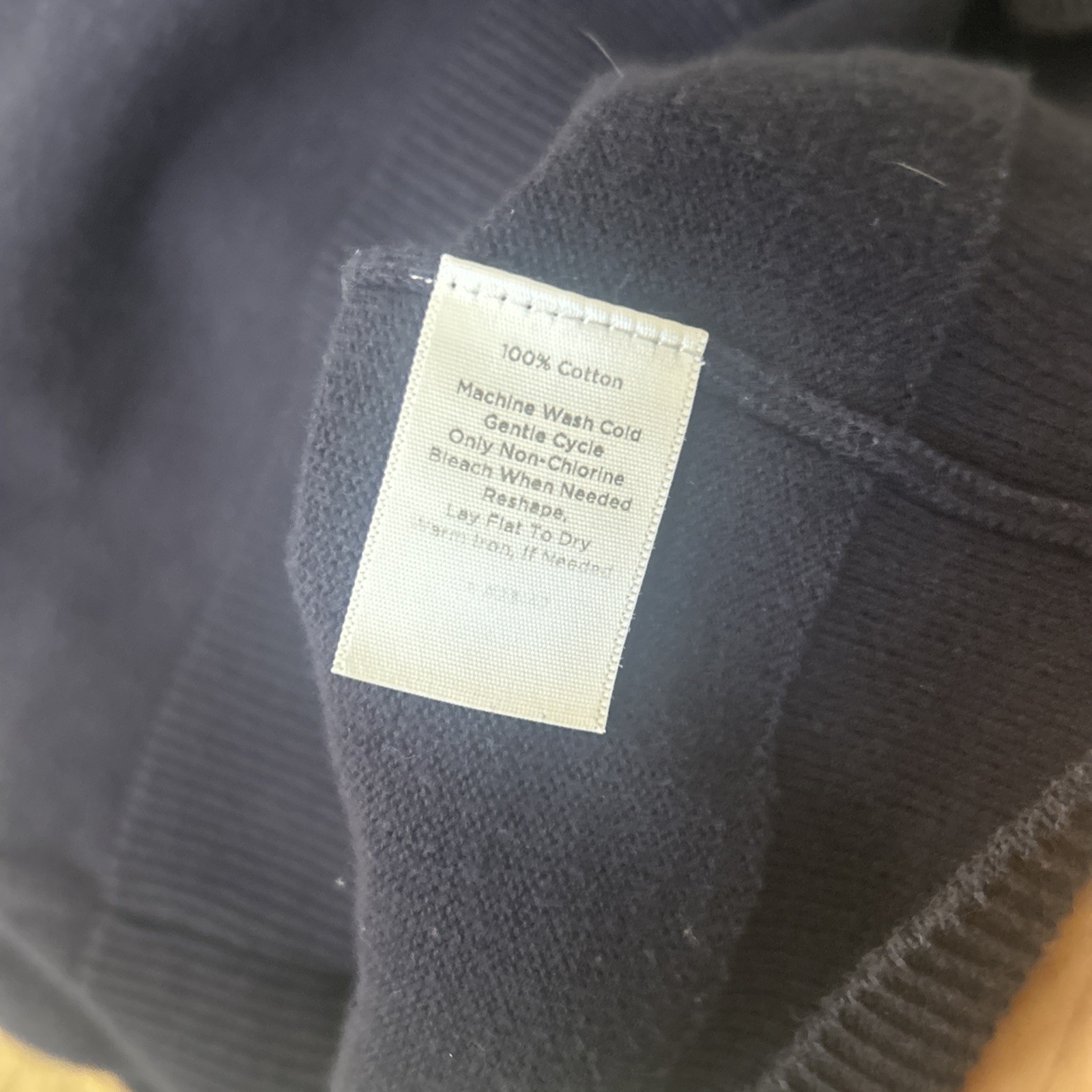 Talbots Short Button Down Sweater, Medium, Navy B… - image 3