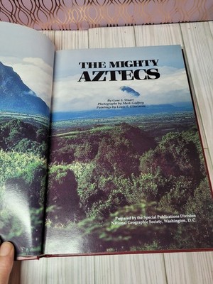 Vtg 1981 The Mighty Aztecs National Geographic Coffee Table Book Vintage Nice!