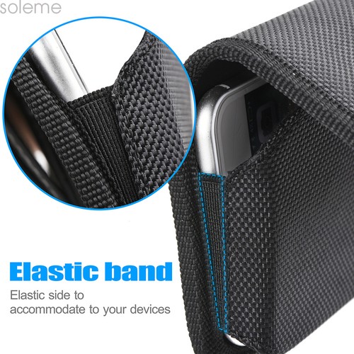 For iPhone 15 14 13 12 11 Pro Phone Belt Pouch horizontal Holster Case Cover - Picture 9 of 9