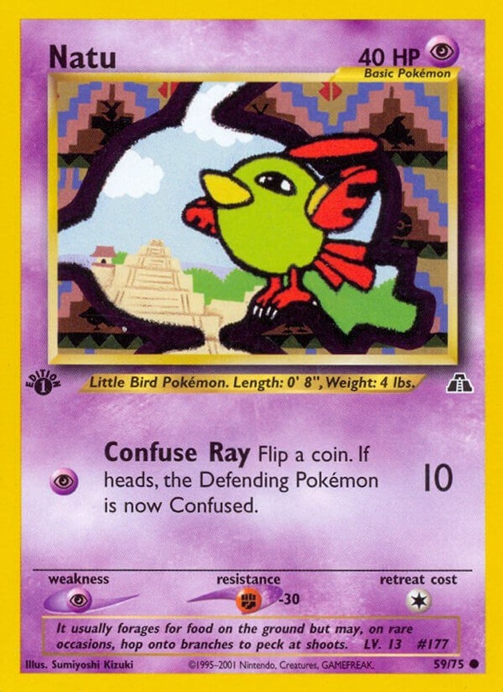 Pokemon Natu Common 59/75 Neo Discovery Unlimited NM