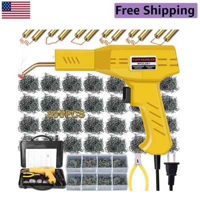 800PCS Yellow Plastic Welder Kit - Instant On/Off for DIY Plastic Repairs
