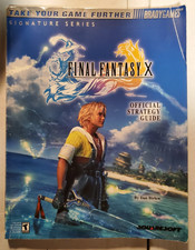 Final Fantasy X Official Strategy Guide Brady Games Signature Series w/poster