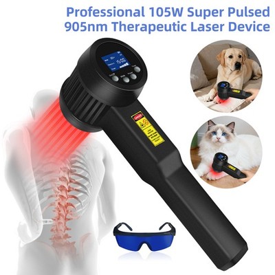 105W Portable Cold Laser Therapy Device for Deep Muscle Injuries Sciatica Home