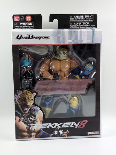Game Dimensions Bandai Tekken 8 King 7" Actionfigur neu versiegelt Versand in Box