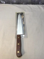 Vintage ROGERS High Carbon Stainless Full Tang Chefs Knife 8” Blade #da