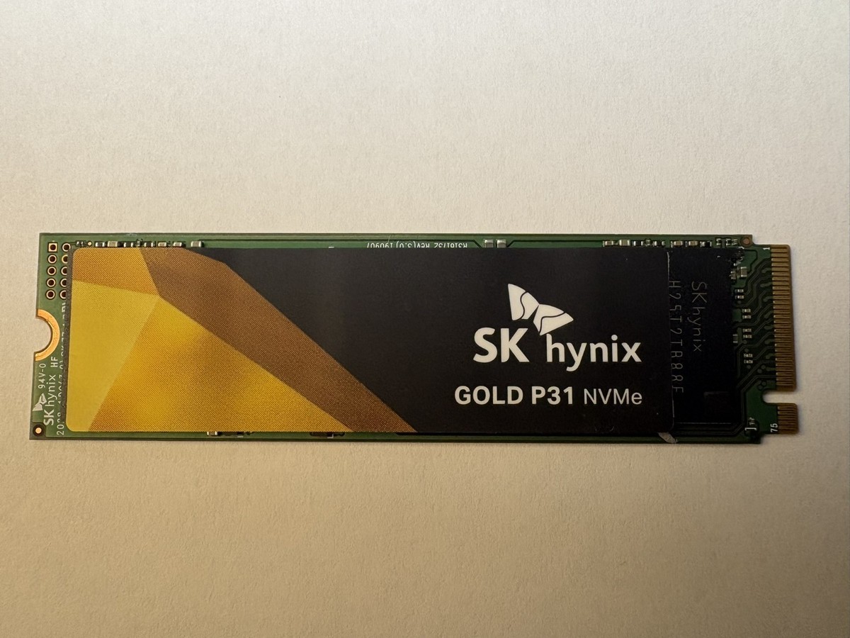 SK hynix Gold P31 1TB NVMe M.2 SSD PCIe 3.0 x4 2280 - 100% Health 