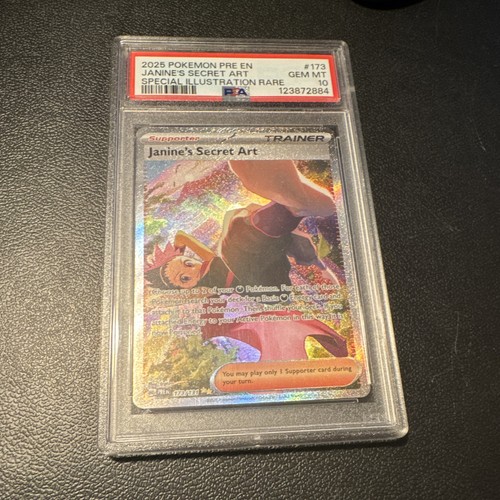 Pokemon Janine's Secret Art 173/131 Sv Prismatic Evolutions Holo SIR PSA 10