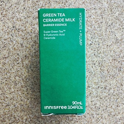 Innisfree Green Tea Ceramide Milk Barrier Essence Hydrating Face 90 mL Exp 2029