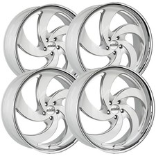 4 Strada C05 Retro 5 22x9 5x115 15mm Whitemilledssl Wheels Rims 22 Inch 4 Strada C05 Retro 5 22x9 5x115 15mm Whitemilledssl Wheels Rims 22 Inch