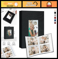 2 Pack Mini Baby Photo Album 4x6 Holds 200 Photos, Linen Cover for Weddings  Gi