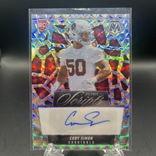 2025 Panini Mosaic - Rookie Scripts Cody Simon #RS-CSN (AU, RC)