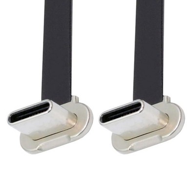 USB C Kabel 90 Grad abgewinkelt 65W Schnellladung 75mm