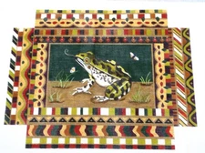 Needlepoint Hand Painted Canvas Amanda Lawford "Frog" Decorative Item, Pillow?