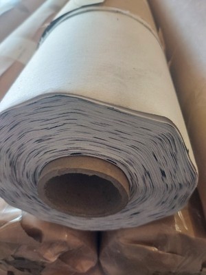 Commercial- Grade Off White Cream Plain Faux Sisal Textured Wallpaper Roll