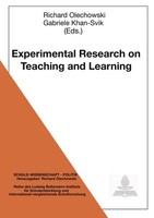 Experimental Research On Teaching And Learning Richard Olechowski