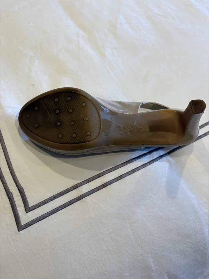 Zapatos de salón LifeStride Teller para mujer con cordones punta abierta, color topo tierno talla 7,5 M Foto 4 de 4