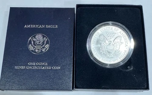 2007-W 1 oz Uncirculated Silver American Eagle (w/Box & CoA)  1
