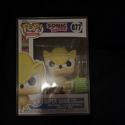 Funko Pop! Super Sonic #877 Glow in Dark First Appearance Summer Con Exclusive!!